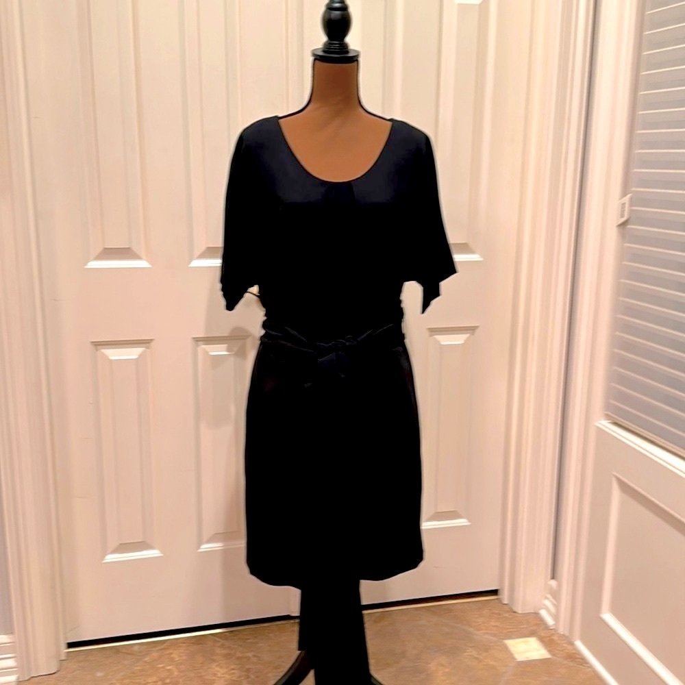 Talbots Woman’s Black wool blend dress Petite size 16.